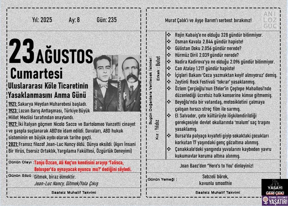 Uluslararası Köle Ticaretinin Yasaklanmasını Anma Günü 1